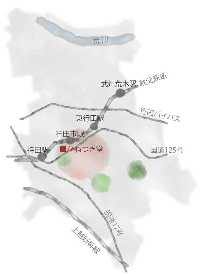 行田市イラストマップ